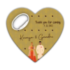 Indian Couple And Motifs, Light Brown Background for Wedding