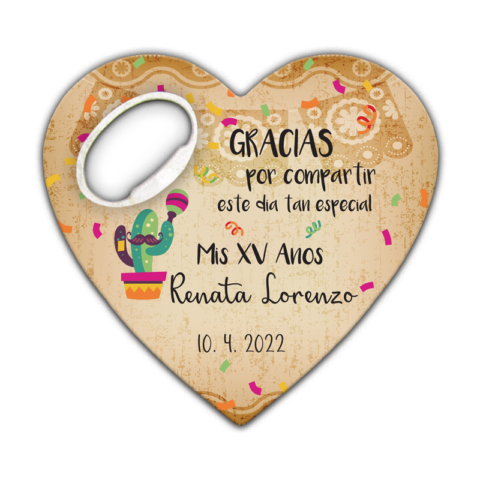 Funny Cactus on Light Beige Background on for Quinceañera