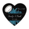 Neon Blue Leaves and Black Themed for Wedding