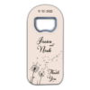 dandelions on beige background themed customizable bottle opener magnet favors for wedding