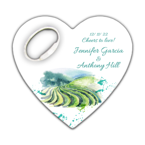 Watercolor Green Garden on White Background for Wedding