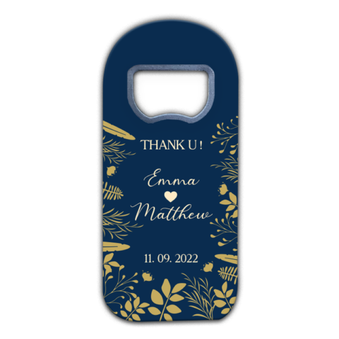 Yellow Flower And Leaves on Dark Blue Background for Wedding