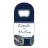 Tropical Leaves on Navy Blue Background Theme for Wedding