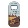 New Jersey seaside trail and city silhouette themed customizable bottle opener magnet favors for destination wedding
