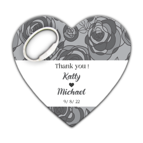Linear Dark Gray Roses On Gray Background Themed for Wedding