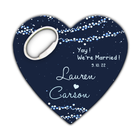 Colorful Dots on Navy Blue Background Theme for Wedding