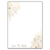 Thick Paper Wedding Invitation Cards with Golden Flowers and Leaves on White Background for Wedding