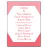 White Geometric Frame on Pink Background for Wedding