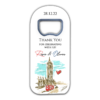 Colorful Watercolor Big Ben Landscape on White for Wedding