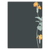 Realistic Orange Flower on Dark Gray Background for Funeral