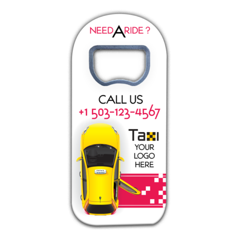 Taxi and Pink Carpet on White Background Themed for Business
