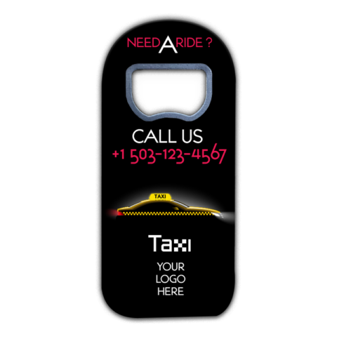 Aesthetic Taxi Service on Black Background for Business