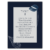 Gray Frame and Lily on Navy Blue Background for Wedding