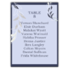 Lilac Frame and White Plants on Dark Blue for Wedding