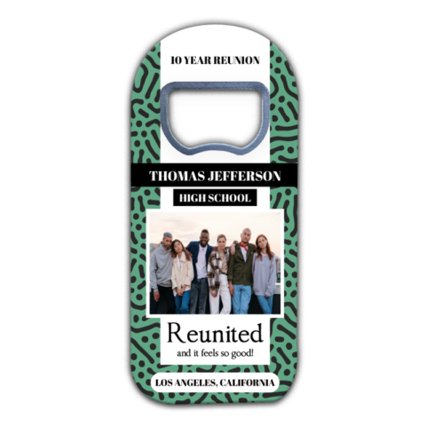 White Photo Frame on Artistic Background Themed for Reunion