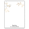 Golden and Gray Leaves on White Background for Wedding