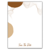Brown Line and Shape on White Background for Wedding