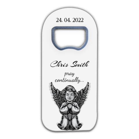 Angel and Wings on Light Gray Background Themed for Funeral