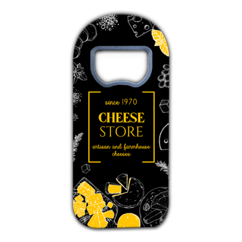 Drawing Cheese, Store on Black Background for Business