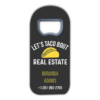 Fun Yellow Taco on Dark Gray Background for Business