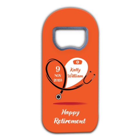 Stethoscope and Heart on Orange Background for Retirement
