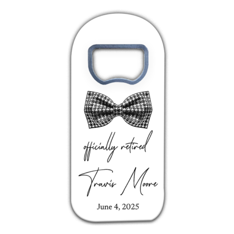 Bow Tie on White Background Themed for Retirement