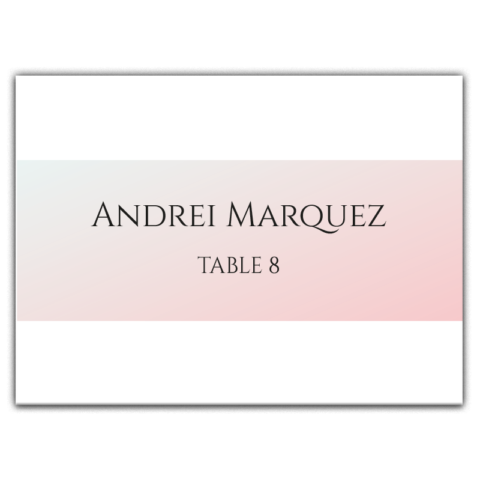 Gradient Pink Frame on White Background for Wedding