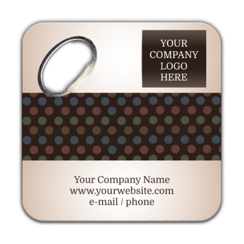 Brown Frame and Colorful Dot on Light for Business