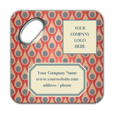 Light Beige Frame and Motif and Red Background for Business