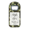 Camouflage Pattern and Frame on Light Green for Wedding
