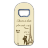 Eiffel Tower and Couple Silhouette on Yellow for Wedding