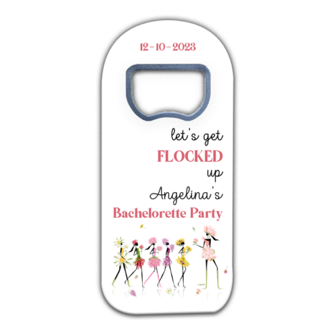 Colorful Flower Women on White for Bachelorette Party