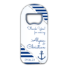 Navy Blue Ship Anchor and Paper Texture on White for Wedding